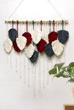 Trendsi Hand-Woven Feather Macrame Wall Hanging