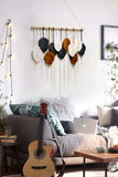 Trendsi Hand-Woven Feather Macrame Wall Hanging
