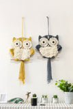 Trendsi Hand-Woven Tassel Owl Macrame Wall Hanging