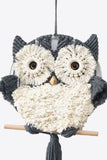 Trendsi Hand-Woven Tassel Owl Macrame Wall Hanging