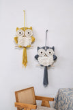 Trendsi Hand-Woven Tassel Owl Macrame Wall Hanging