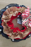 Trendsi Holiday Ornaments Multicolor / One Size Independence Day Knit Small Wall Wreath
