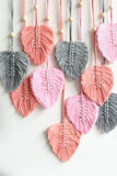 Trendsi Macrame Leaf Bead Wall Hanging-Handmade, Super Cute!