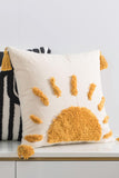 Trendsi Sun Graphic Tassel Decorative Throw Pillow Case