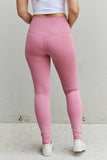 Trendsi Zenana Fit For You Full Size High Waist Active Leggings in Light Rose