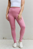 Trendsi Zenana Fit For You Full Size High Waist Active Leggings in Light Rose