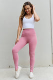 Trendsi Zenana Fit For You Full Size High Waist Active Leggings in Light Rose