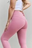 Trendsi Zenana Fit For You Full Size High Waist Active Leggings in Light Rose