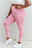 Trendsi Zenana Fit For You Full Size High Waist Active Leggings in Light Rose