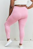 Trendsi Zenana Fit For You Full Size High Waist Active Leggings in Light Rose