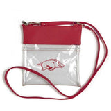 Tundra Handbags and Clutches Arkansas Gameday Clear Crossbody Handbag - 7.5"w x 8"h