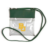 Tundra Handbags and Clutches Baylor Gameday Clear Crossbody Handbag - 7.5"w x 8"h