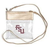 Tundra Handbags and Clutches Florida State Gameday Clear Crossbody Handbag - 7.5"w x 8"h