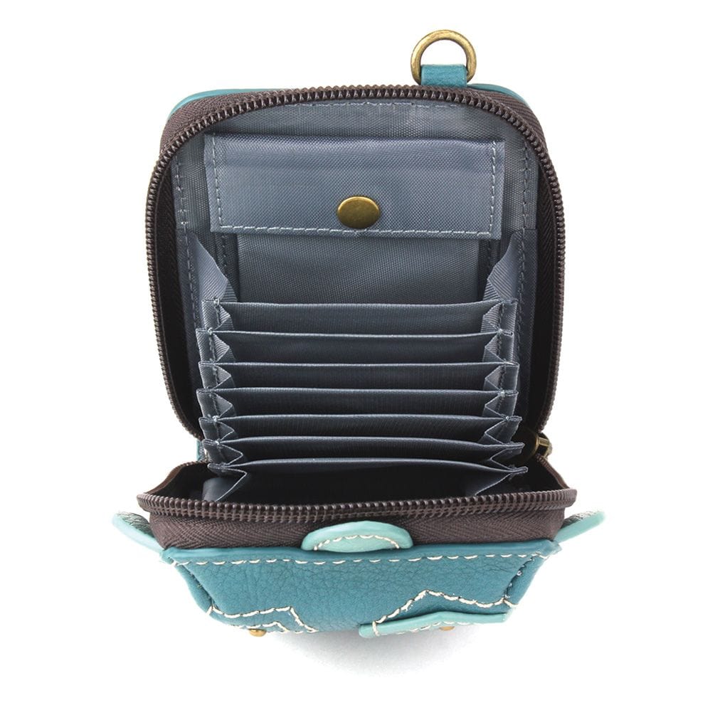 Gold Tone Fossil Logo Zipper Pull Charm Keychain Handbag Purse