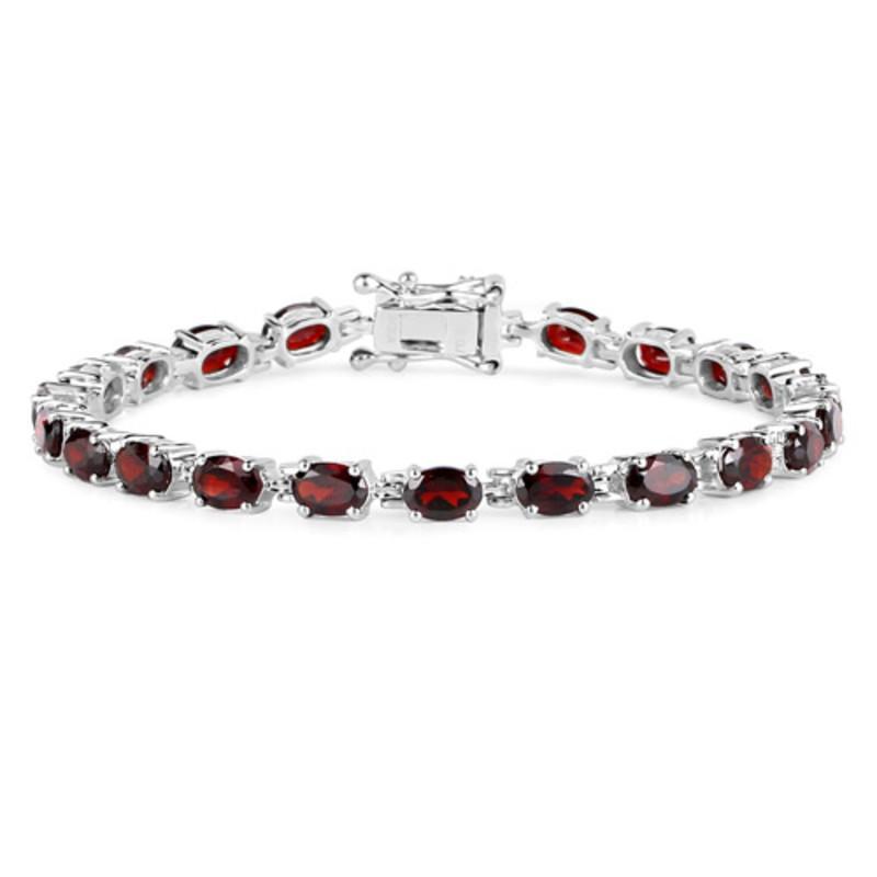 Genuine Garnet Bracelets in 925 Sterling Silver, 10.71cts & 12.5cts! - The Pink Pigs, A Compassionate Boutique