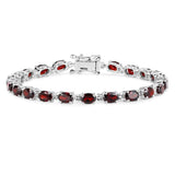 Genuine Garnet Bracelets in 925 Sterling Silver, 10.71cts & 12.5cts! - The Pink Pigs, A Compassionate Boutique