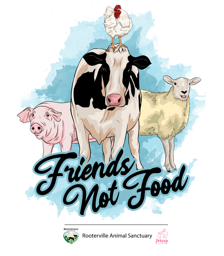 Vistaprint Apparel S / White Friends not Food T Shirt,*