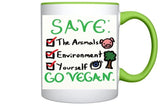 Vistaprint Mug Red / Vegan Rooterville Fat Pink Piggy Oink! Mug 11oz Color Inside + Handle*