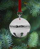 Wallace Macy's Sleigh Bell SIlver Plated Wallace Silver Plated 2021 Sleigh Bell Ornament Keepsake