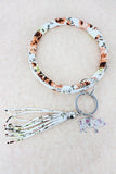 Wholesale Accessories Keychain Bangle Pig Sunflower Key Chain Faux Leather