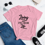 Living My Best Pig Mom Life Tshirt