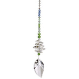 Woodstock Chimes Spring Leaf Genuine Austrian Crystal Brilliance Cascade - The Pink Pigs, A Compassionate Boutique